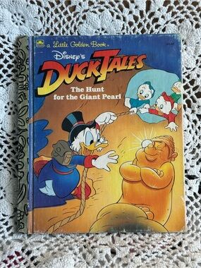Vintage 1987 Disney DuckTales The Hunt for the Giant Pearl Little Golden Book